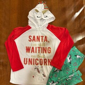 Christmas Unicorn Pajamas